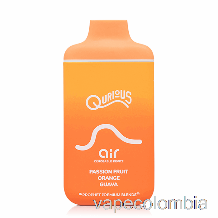 Vape Desechable Qurious Air 6000 Desechable Maracuyá Naranja Guayaba